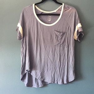 PacSun Tops - Pac Sun blue and white scoop neck shirt PacSun Tops - Pac Sun blue and white scoop neck shirt